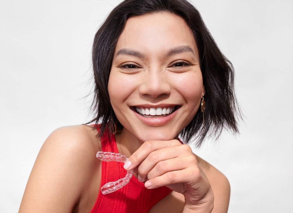 Women smiling